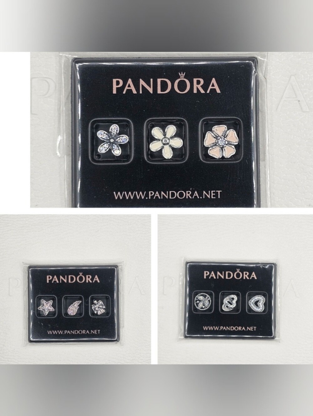 💥3PACKS Authentic Pandora ⭐️RETIRED⭐️ PETITE LOCKET CHARMS